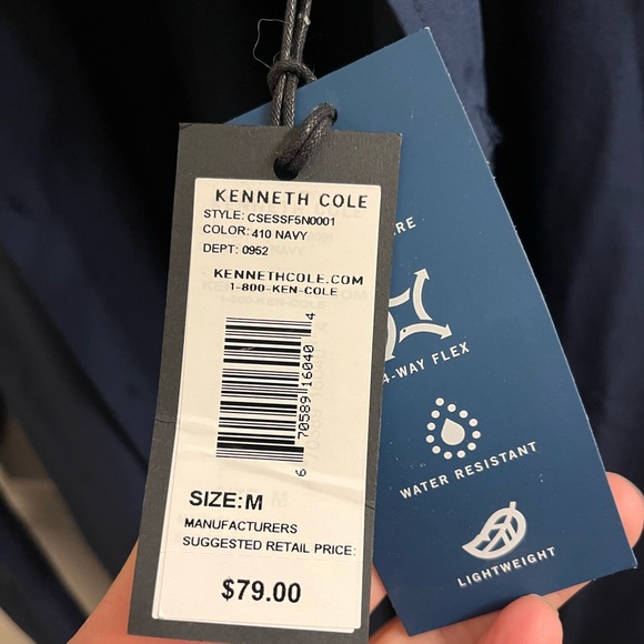 Kenneth Cole Navy long sleeve shirt - Picture 7 of 7